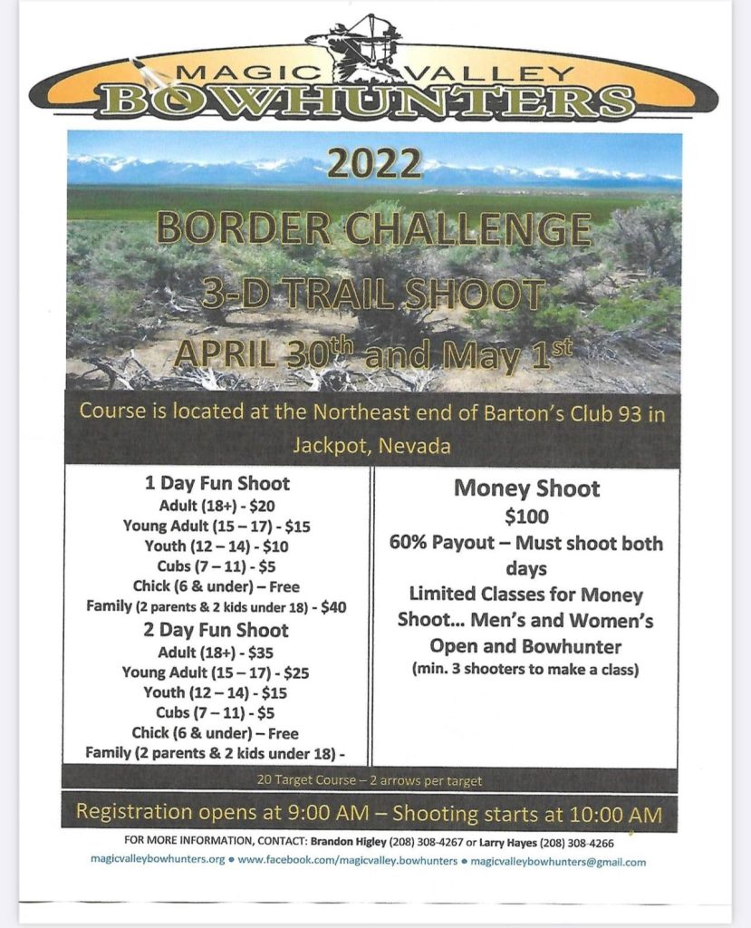 Archery Shoots Idaho State Bowhunters