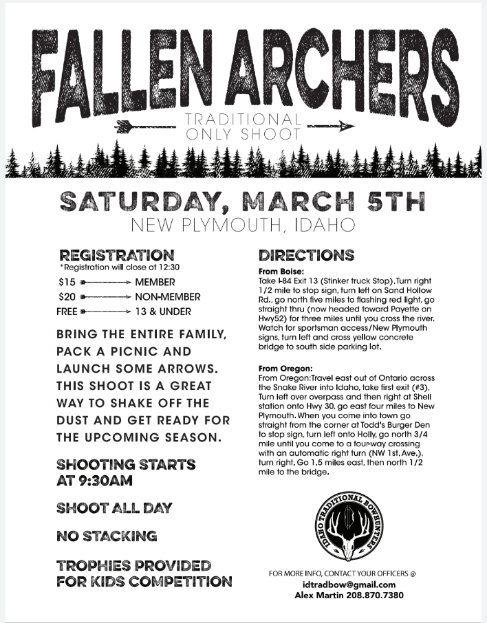 Archery Shoots Idaho State Bowhunters